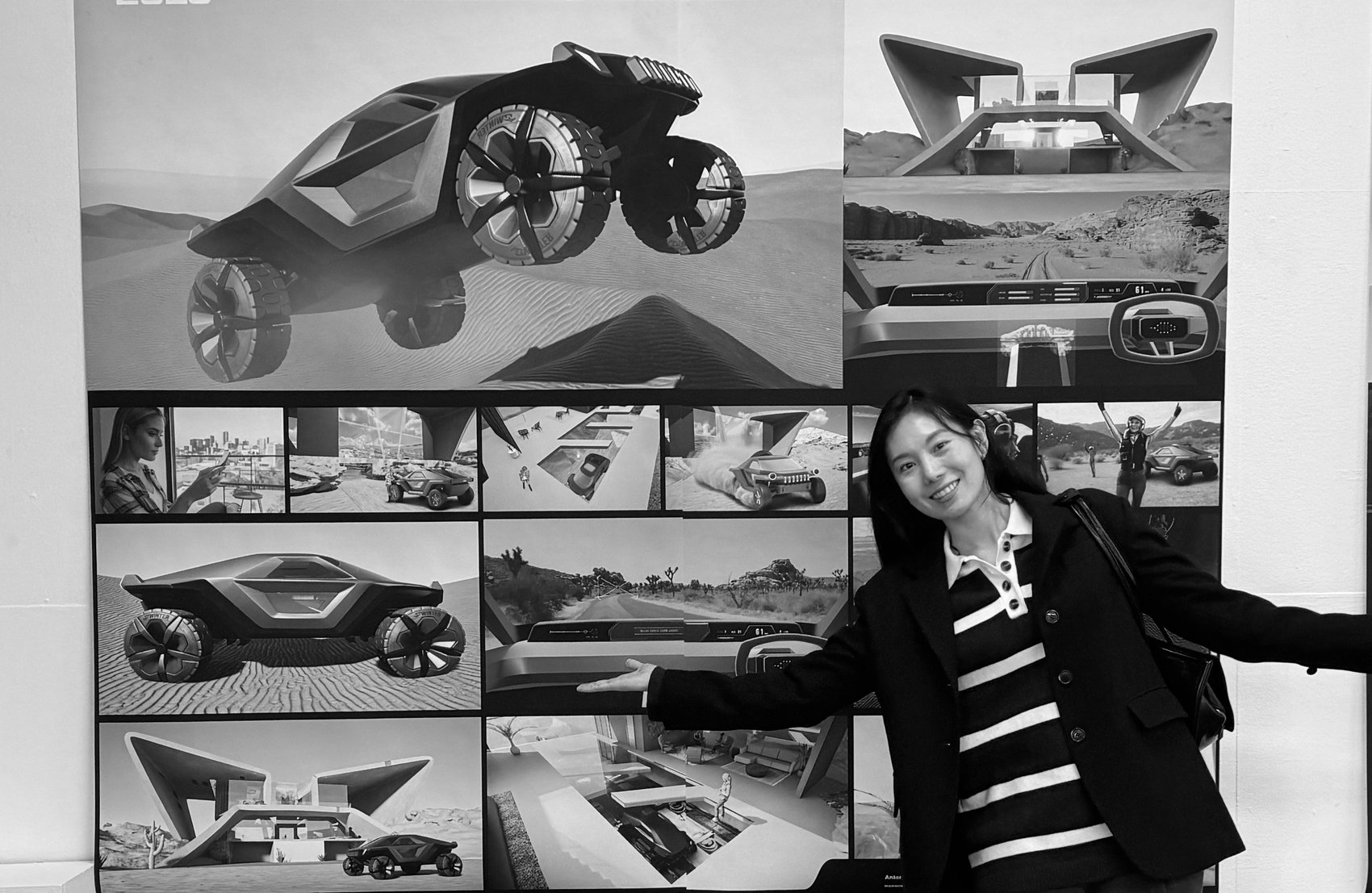 The Jeep 2050 board at the show